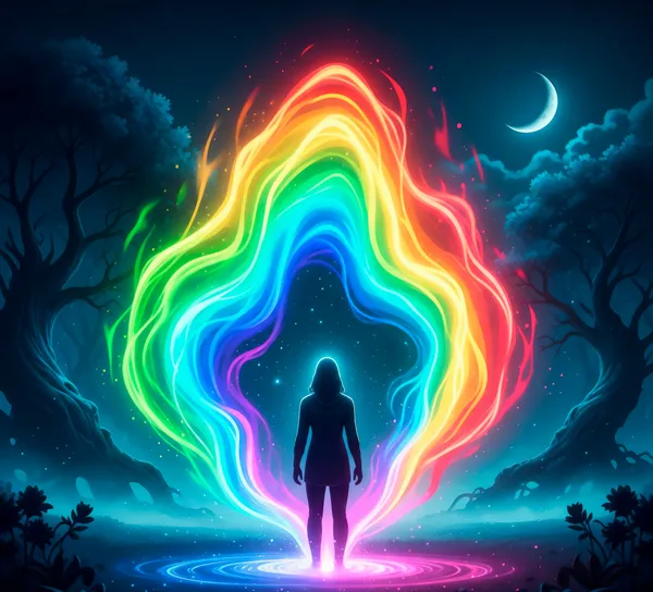 Representación espiritual del aura