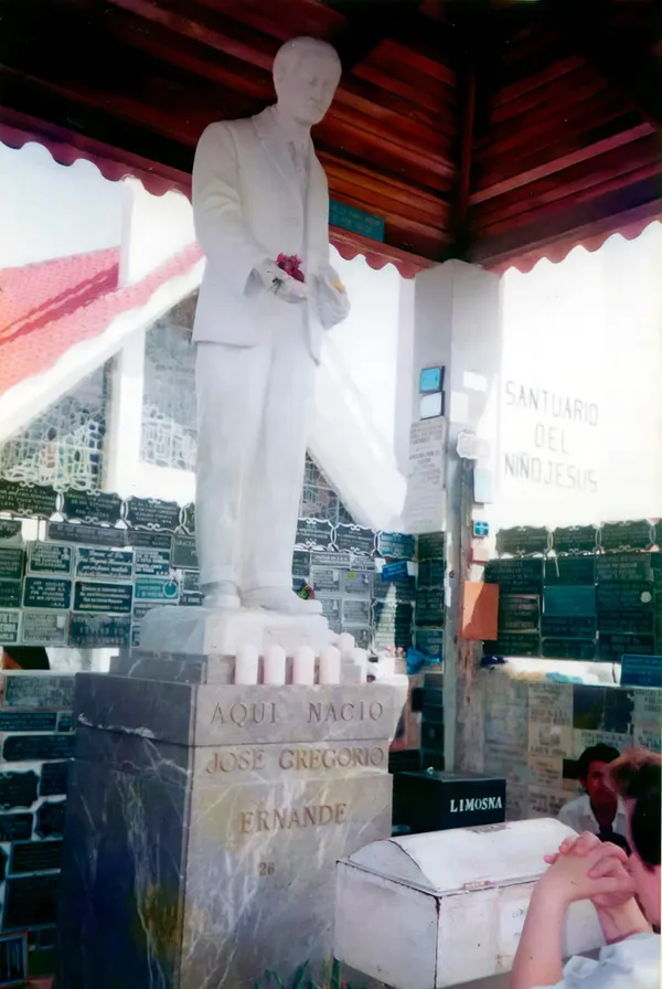 Foto de la imagen de José Gregorio en el santuario de Isnotu